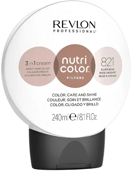 Revlon Professional Nutri Color Filters Mască pentru colorarea părului Toning Filters, 821, 240 ml