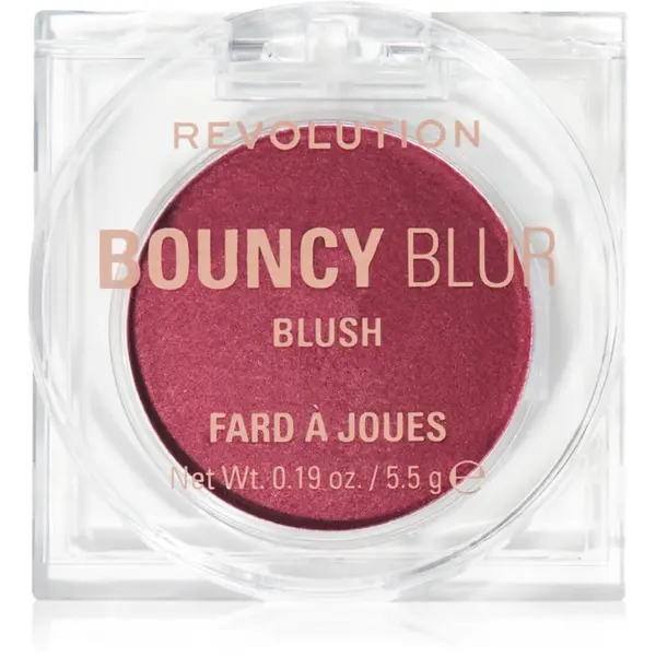Revolution Bouncy Blur blush cu efect iluminator culoare Bouncy Berry 5.5 g