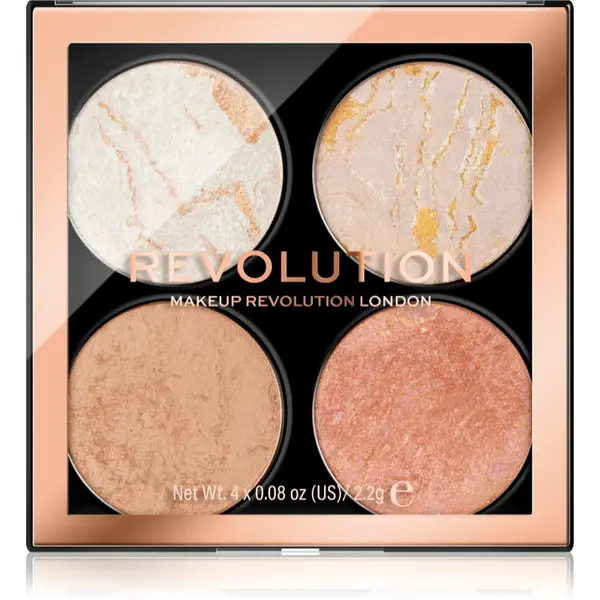 Revolution Cheek Kit paletă de farduri pentru obraji culoare Take a Breather 4x2.2 g