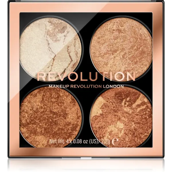 Revolution Cheek Kit paletă de farduri pentru obraji culoare Don’t Hold Back 4x2.2 g