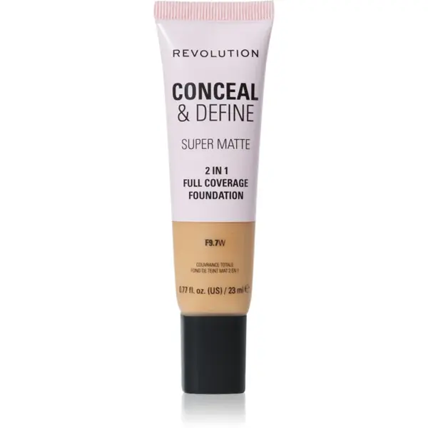 Revolution Conceal & Define machiaj cu efect matifiant culoare F9.7W 23 ml