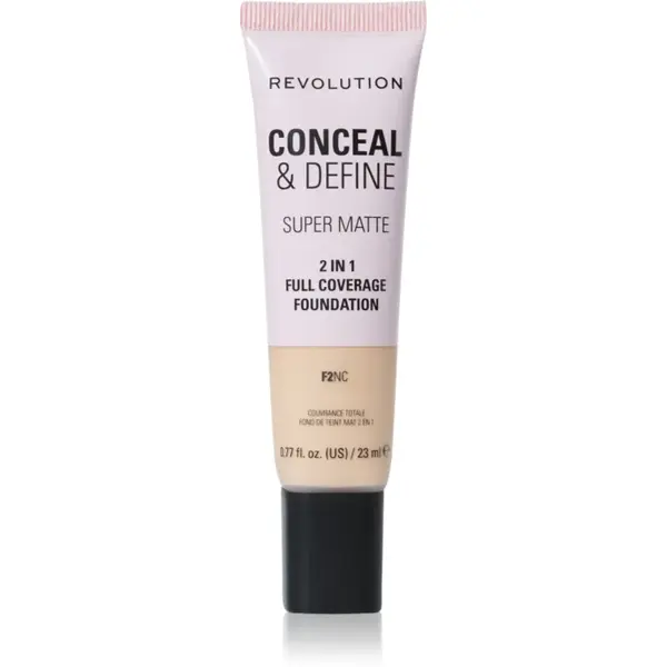 Revolution Conceal & Define machiaj cu efect matifiant culoare F2NC 23 ml