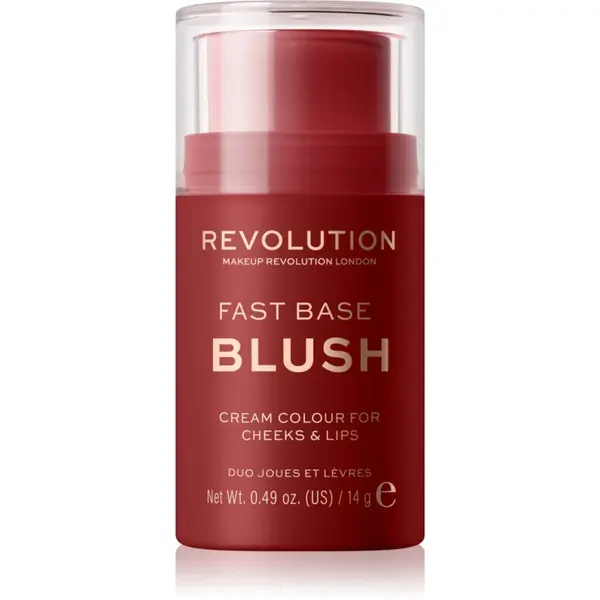 Revolution Fast Base balsam tonic pentru buze si obraji culoare Spice 14 g