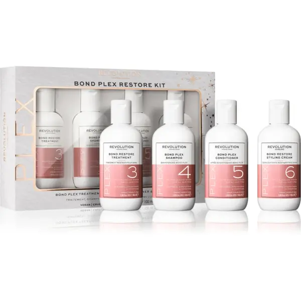 Revolution Haircare Plex Bond Restore Kit set pentru păr uscat și deteriorat