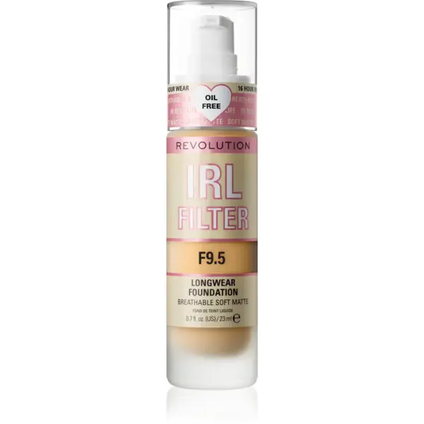 Revolution IRL Filter machiaj matifiant de lungă durată culoare F9.5 23 ml