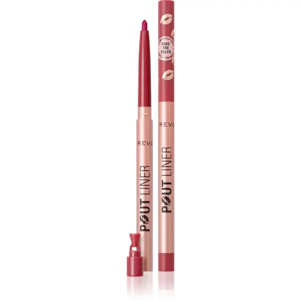 Revolution Pout Liner creion contur pentru buze pentru volum maxim culoare Jelly Berry Mauve 0.2 g