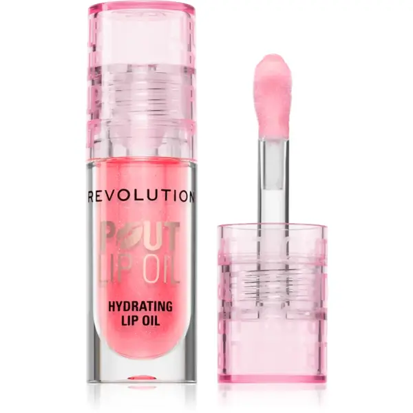 Revolution Pout Lip ulei pentru buze cu efect de hidratare culoare Pink Shimmer 3 ml