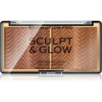Revolution PRO Sculpt And Glow paletă pentru contur și iluminare