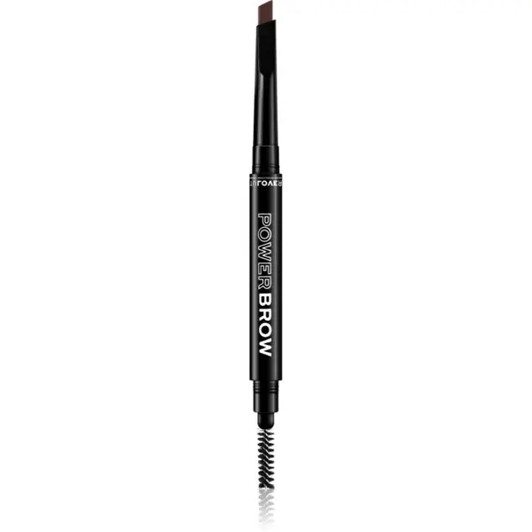 Revolution Relove Power Brow creion pentru sprancene cu pensula culoare Granite 0,3 g