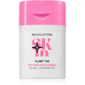 Revolution Skincare Go Gentle Peptide & Hyaluronic Acid Moisturiser crema de fata cu efect calmant