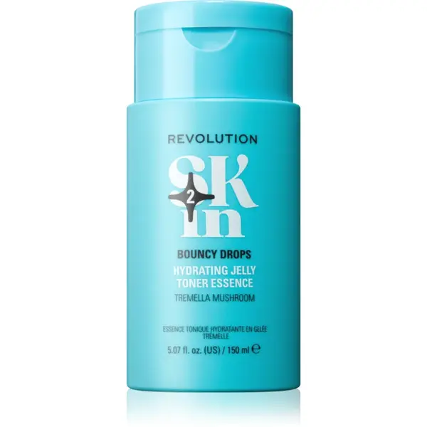 Revolution Skincare Happy Hydrate Tremella Mushroom Hydrating Toner Essence tonic hidratant cu textura de gel 150 ml