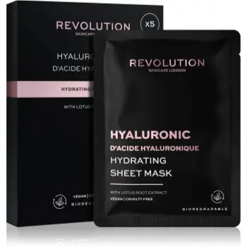 Revolution Skincare Hyaluronic Acid set de măști textile pentru hidratare intensa
