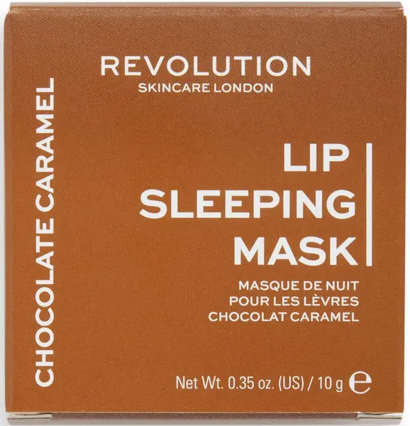 Revolution Skincare Mască de buze peste noapte Chocolate Caramel, 10 g