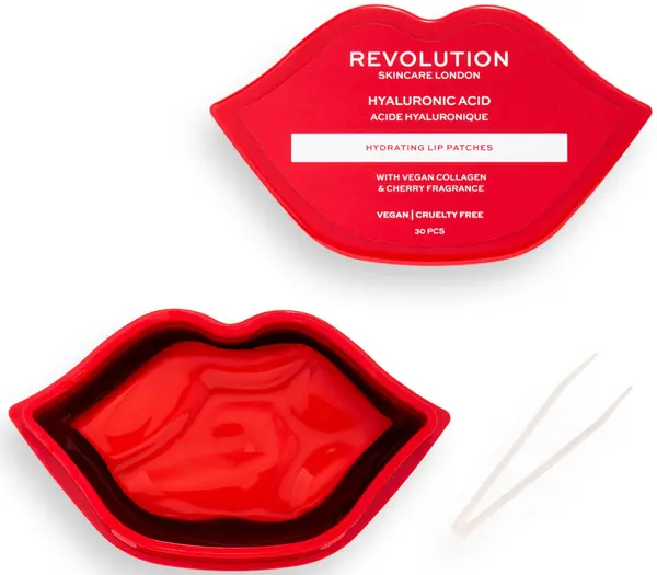 Revolution Skincare Patch pentru buze Hyaluron, 30 buc