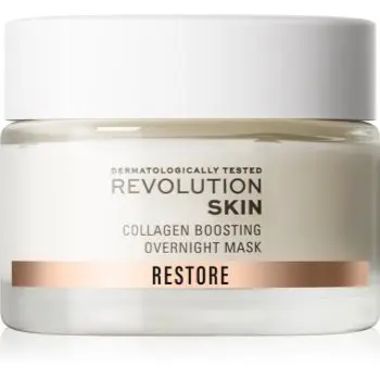 Revolution Skincare Restore Collagen Boosting cremă-mască de noapte regeneratoare pentru stimularea secreției de colagen
