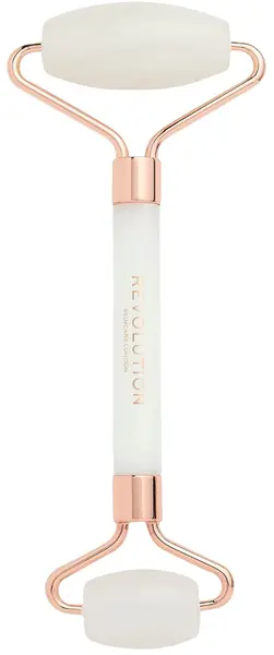 Revolution Skincare Roller facial dublu, jad alb