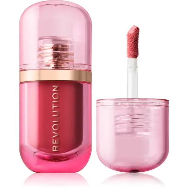 Revolution Superdewy Blush Burst fard de obraz lichid culoare Strawberry Milkshake Cool Pink 4.2 ml