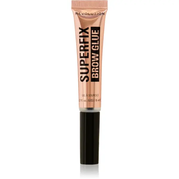 Revolution Superfix Brow Glue Gel de fixare transparent pentru sprâncene 8 ml