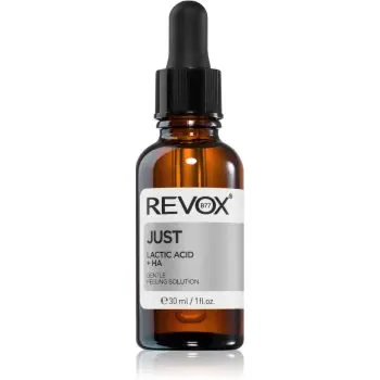 Revox B77 JUST Lactic Acid + HA ser exfoliant de netezire pentru față și gât