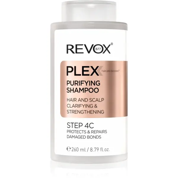 Revox B77 PLEX Purifying Shampoo. Step 4C sampon pentru curatare pentru întărirea părului deteriorat 260 ml