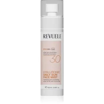 Revuele Daily Sun Hyaluronic Face Mist SPF 30 aburi de protecție cu efect de hidratare