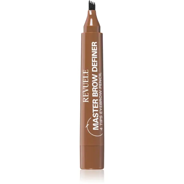 Revuele Master Brow Definer 4 Tips Eyebrow Pencil creion sprâncene precise culoare Light 2.2 ml