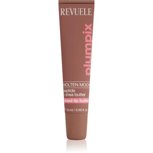 Revuele Plumpix Molten Mocha balsam de buze colorat culoare Sheer Brown 15 ml