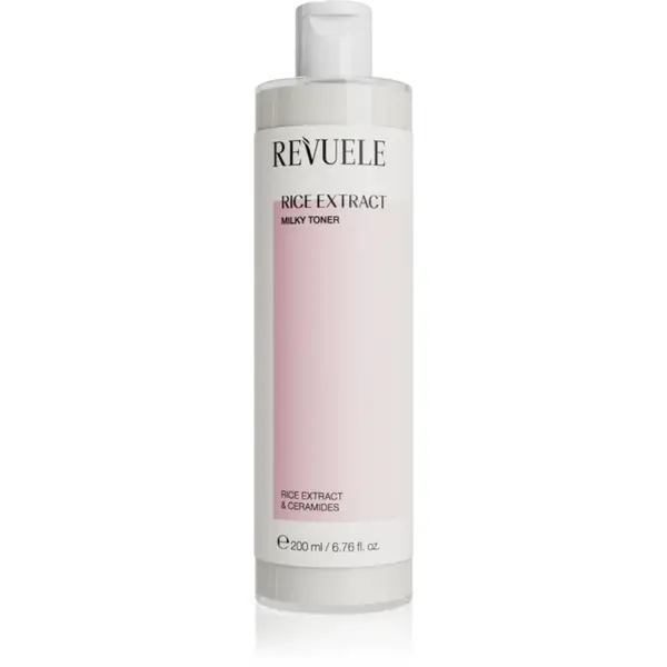Revuele Rice Extract Milky Toner loțiune tonică cu lapte reface bariera protectoare a pielii 200 ml