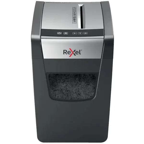 REXEL Distrugator documente manual REXEL MOMENTUM X410 Slim, P4, cross-cut (confeti), 10 coli, cos 23l