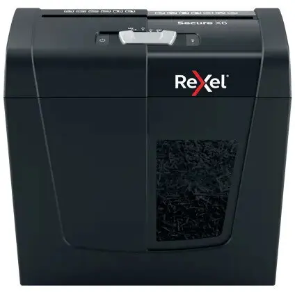 REXEL Distrugator documente manual REXEL SECURE X6, P4, cross-cut (confeti), 6 coli, 10l