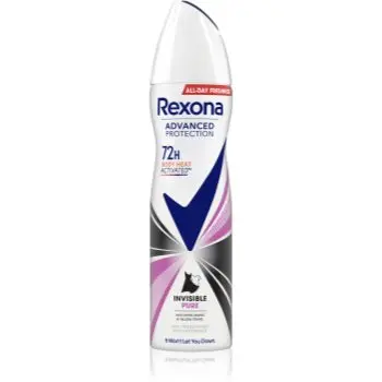 Rexona Advanced Protection Invisible Pure spray anti-perspirant impotriva petelor albe si galbene