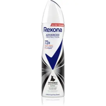 Rexona Advanced Protection Invisible spray anti-perspirant impotriva petelor albe si galbene
