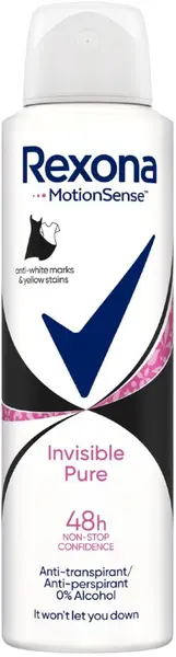 Rexona Deodorant spray Invisible Pure, 150 ml