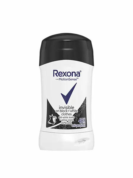 Rexona Deodorant Stick, Femei, 40 ml, Invisible Black White