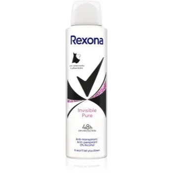 Rexona Invisible Pure spray anti-perspirant impotriva petelor albe si galbene