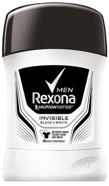 Rexona Men Stick antiperspirant Black & White, 50 ml