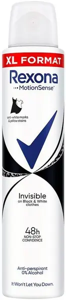 Rexona Spray deodorant Invisible Black & White, 200 ml