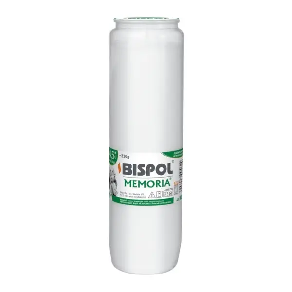 Rezerva Candela Bispol cu Ulei Alb, 100 Ore, Inaltime 19 cm