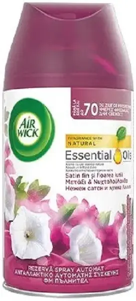 Rezervă odorizant Air Wick - Saten delicat și crin de noapte, 250 ml
