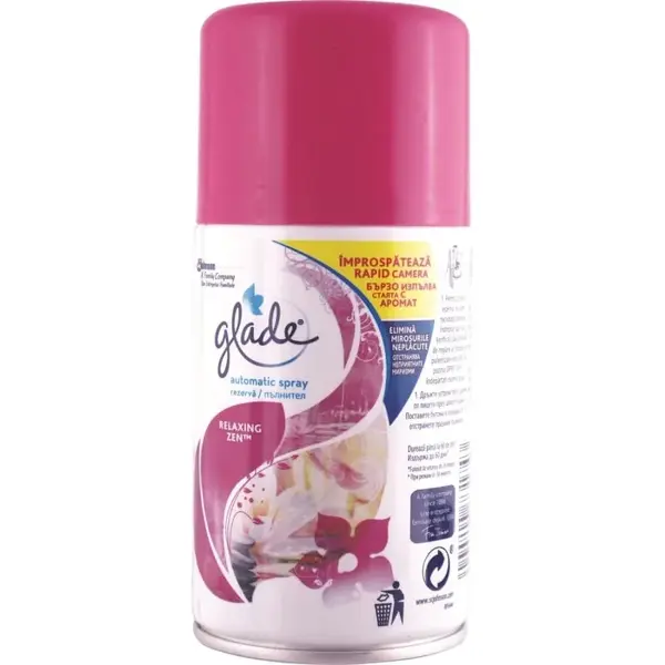 Rezerva odorizant spray pentru camera Glade 269 ml Rezerva odorizant camera 269 ml Relaxing Zen