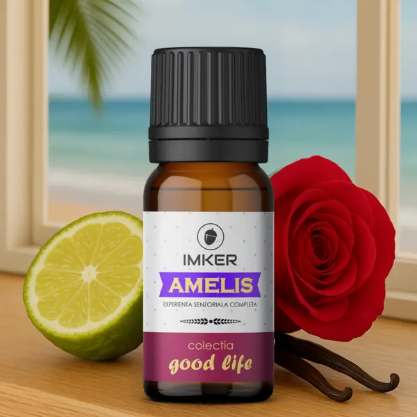 Rezerva parfum ambient IMKER aroma AMELIS - printre arome: bergamota, iasomie, vanilie 10 ml