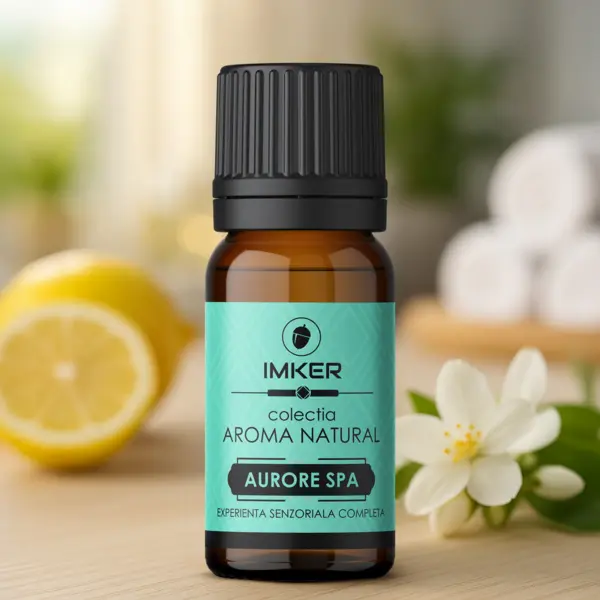 Rezerva parfum ambient IMKER aroma AURORE SPA - printre arome: vanilie, mandarine, trandafir 10 ml