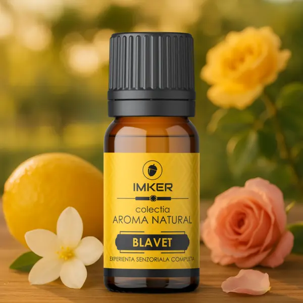 Rezerva parfum ambient IMKER aroma BLAVET - printre arome: lamaie, trandafir, cedru 10 ml