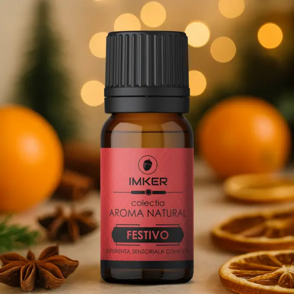 Rezerva parfum ambient IMKER aroma FESTIVO - printre arome: portocala, scortisoara, cuisoare 10 ml