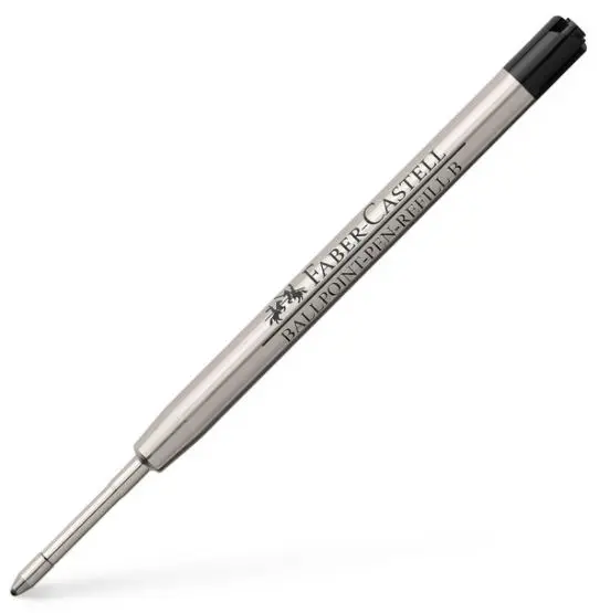 Rezerva pix G2 B Faber Castell - Metalic, negru