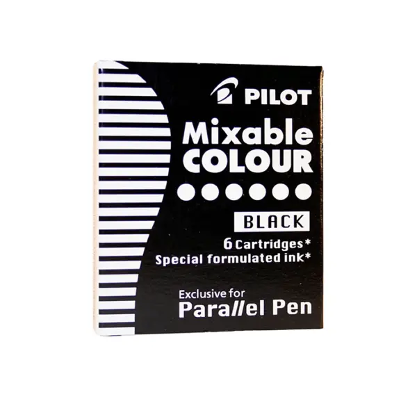Rezerva stilou Pilot Parallel Pen diverse culori 6 buc/set Rezerva stilou Pilot Parallel Pen diverse culori 6 buc/set negru