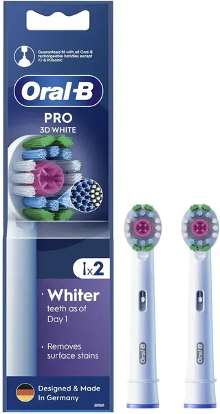 Rezerve periuta de dinti Oral-B Pro EB18pRX 3D White, 2 bucati