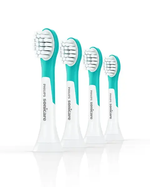 Rezerve periuta electrica pentru copii Philips Sonicare HX6034/90, 4 bucati (Alb/Albastru)
