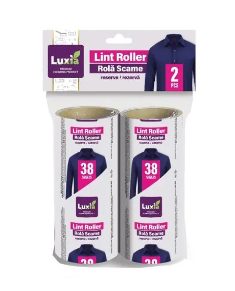 Rezerve rola pentru scame Luxia 2x38 folii Rezerve rola pentru scame Luxia 2x38 folii