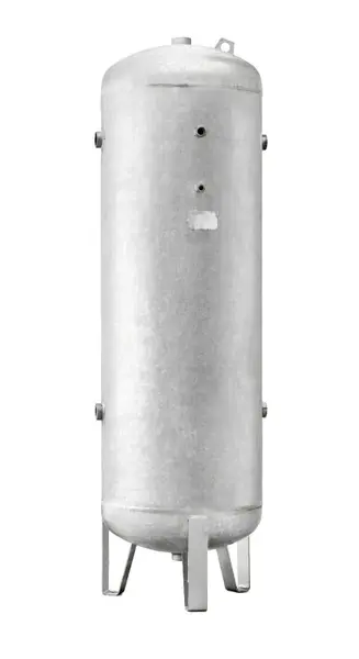 Rezervor de aer vertical galvanizat / zincat - 2000 litri, max. 11.5 bari - ABAC-V2000-11.5B-ZINC